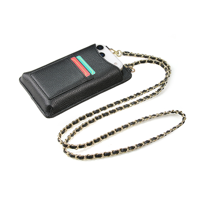Soft Touch Microfiber Leather Mobile Phone Bag Crossbody Pouch Case with Multi Card Slots