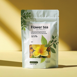 100% naturel en gros Premium Calendula fleurs sachets de thé pochette debout papier Kraft sachets de thé parfumés fleur de camélia sachet de thé - Product Image 4
