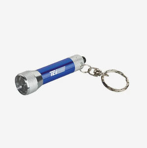 Porte-clés lampe torche LED mini en métal personnalisé avec logo, torche LED portable en aluminium avec attache pour clés, vente en gros - Product Image 4