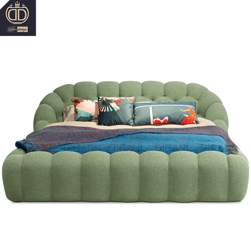 Pierre verte Bobois mousse haute densité meubles de chambre à coucher fantaisie italien Design moderne lit à bulles
