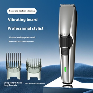 Cabello eléctrico recargable por USB para cortadora de pelo <span class=keywords><strong>Styler</strong></span>, recortadora de barba doméstica, tijeras de pelo de longitud ajustable para reparación de barba - Product Image 3