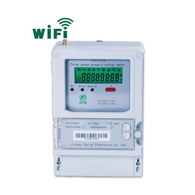 Customized 220/230V 3 Phase 4 Wire Prepaid Energy Meter 4g Smart Meter Electricity Wifi Remote Control With Prepaid System