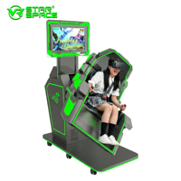 Simulador de Juego de Realidad Virtual 360VR para un Jugador, Máquina de Realidad Virtual 9D para Interiores, Equipo Metálico para Centros Comerciales