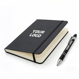 Wholesale Promo Personalised Business Gift Hard <b>Cover</b> A5 A6 Pu Leather Journal Notebook Engraved Logo Custom Plan Book Notebooks - Product Image 1