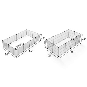 Taşınabilir kapalı küçük hayvan kafesi Metal Yard çit kobay tavşanlar kulübesi sandık çit çadır evcil hayvan oyun parkı - Product Image 2
