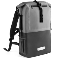 Sac à dos étanche de haute qualité BJTOP BJ192 pliable de 25 L en bâche PVC 500D avec fermeture éclair pour les voyages, la randonnée et le camping