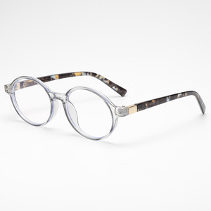 Op maat gemaakte donkerrode bordeauxrode computerbril voor volwassenen, ovale vorm, heldere glazen, kleine montuur, luipaardprint. - Product Image 3