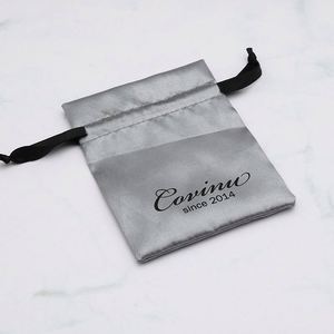 Promosi Hadiah Tas Kantong Satin Logo Tas Kantong Satin untuk Perhiasan dengan Logo Cetak - Product Image 6