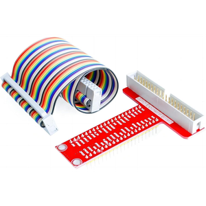 Raspberry Pi GPIO บอร์ดขยาย, บอร์ดขยายสายริบบิ้นแบน40พินและอะแดปเตอร์ GPIO แบบ T-Type สำหรับ Raspberry Pi B + - Product Image 2