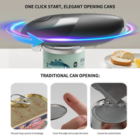 Ouvre-boîte électrique portable automatique MUYI RTS à une touche pour boîtes de conserve et bouteilles – Sécurité en cuisine, ouverture facile