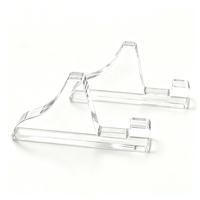 Support de Présentation Moderne en Acrylique Transparent Écologique Pré-assemblé pour Livres, Documents, Téléphones, Assiettes, Gâteaux, Petits Objets