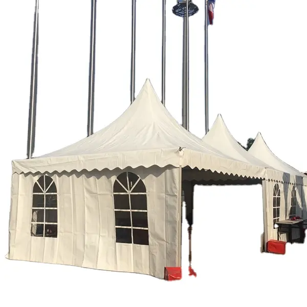 이벤트를위한 방수 PVC 직물 야외 전시 텐트 3x3 4x4 5x5 정원 전망대 탑 웨딩 파티 텐트