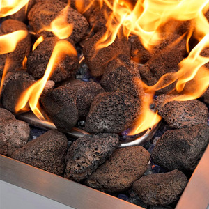 Vente en gros de pierres de lave naturelles poreuses de 0,8 à 1,2 pouces, pierres décoratives réutilisables pour foyer intérieur/extérieur et barbecue à gaz - Product Image 3