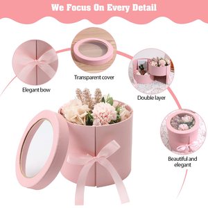 <span class=keywords><strong>Boite</strong></span> à fleurs en <span class=keywords><strong>carton</strong></span> avec Roses florales, boîtes rondes <span class=keywords><strong>de</strong></span> haute qualité pour fleurs, Style luxueux, 1 pièce - Product Image 6