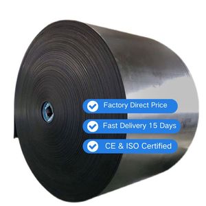 Nastro Trasportatore in Gomma EP a 4 Strati, 800MM, Bordo Piatto Sagomato, Certificato CE/ISO, Consegna in 15 Giorni, Prezzo di Fabbrica, per Industria Mineraria e Taglio - Product Image 1