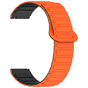 Bracelet de montre en silicone à attache magnétique compatible avec Samsung <span class=keywords><strong>Galaxy</strong></span> Watch6, disponible en tailles 18 mm, 20 mm, 22 mm - Product Image 4