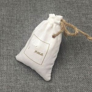 Bolsa de Regalo Ecológica de Algodón con Cordón y Asa de Cuerda, Personalizable con Logotipo, para Artículos Esenciales de Compras - Product Image 3