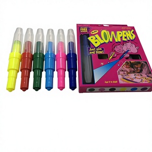 Divertidos <span class=keywords><strong>Rotuladores</strong></span> de Colores, 6 Piezas, <span class=keywords><strong>Rotuladores</strong></span> de Punta de Fieltro, Paquete de Seis Colores, con Juego de Platos de Papel - Product Image 2