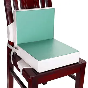 Asiento de silla gruesa plegable ajustable para niños, almohadillas de realce para silla de bebé