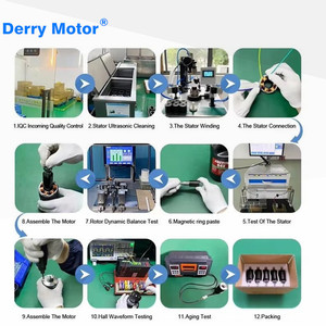 Derry tốc độ cao 4000 vòng/phút động cơ không chổi than 30W 50W 78W 105W 24V <span class=keywords><strong>Nema</strong></span> 17 42mm nam châm vĩnh cửu cho máy CNC CE chứng nhận - Product Image 5