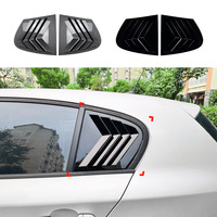 Accessoires de voiture, carbone noir, ABS noir brillant, couvre-lunette de fenêtre pour BMW Série 1 E87 2005-2011