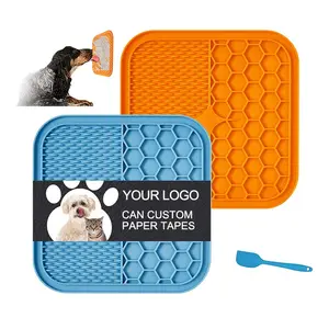 Manufacturers Wholesale Pet Slow Feeding Mat Silicone Puzzle Toys Food Mat with Suction Cups Dog Cat Lick Pad Bowls