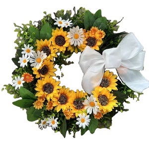 Decoración navideña 45cm Decoración hecha a mano 2024 Corona de Halloween Corona navideña - Product Image 1