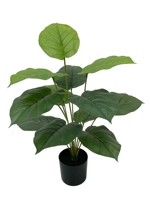 Bonsai Pothos Buatan Realistis 60cm: Tanaman Scindapsus Hijau Palsu Kecil dalam Pot untuk Dekorasi Meja Rumah Kantor