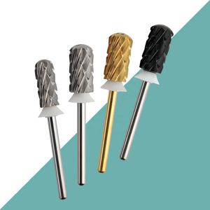 HYTOOS 5XC punte per trapano per unghie con canna di sicurezza 3/32 punta per Manicure in carburo superiore liscia rimuovi fornitore di accessori per trapani in Gel spesso - Product Image 1