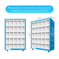 Máquina expendedora gabinete de celosía snack bebida autoservicio comercial máquina expendedora no tripulada código de barrido locker