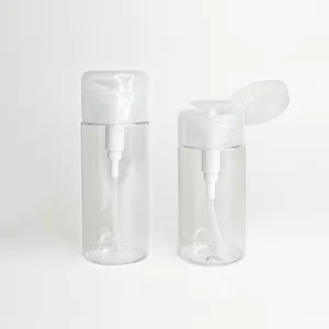 Botella de tóner facial de plástico PET 100ml 150ml 120ml 200ml desmaquillador prensa bomba dispensador botella de limpieza