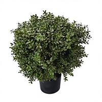 Arbre topiaire artificiel de 23 pouces en pot, faux buis, pour la décoration de la maison, du jardin et du patio
