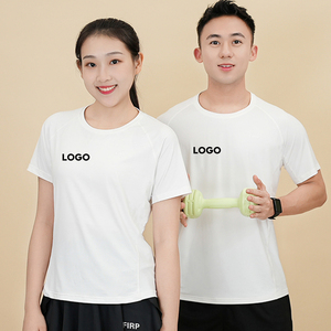 เสื้อยืดกีฬาทำจากเส้นใยยืดหยุ่นพร้อมผ้าแห้งเร็วและยืดได้พอดีสำหรับการออกกำลังกายและผู้หญิง - Product Image 3