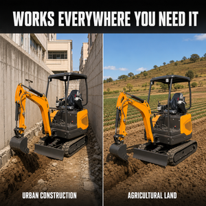 Excavadora de cadenas de 1350 kg, miniexcavadora hidráulica para proyectos de construcción, paisajismo, jardinería y agricultura, venta al por mayor - Product Image 4
