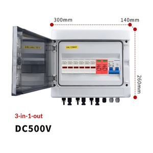300x140x260mm PV Combiner Box Three-in-one-out DC500V Solar Junction Box Enclosure Photovoltaic distribution box - Product Image 2