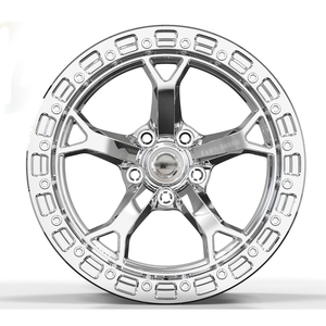 Chất lượng cao tùy chỉnh trung tâm khoan 17inch giả mạo beadlock Chrome Hợp Kim Bánh xe 5x114.3 cho Nissan 350Z 10 - Product Image 2