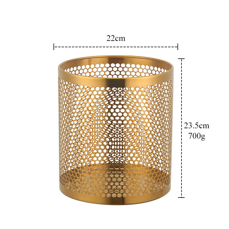 Small trash can - gold