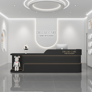 Mostrador de hotel moderno y sencillo para Club de empresa, mostrador de recepción de gran <span class=keywords><strong>oficina</strong></span>, mostrador de recepción, Mostrador de cajero de salón de belleza - Product Image 6