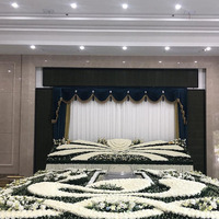 Rangkaian Bunga Pemakaman Buatan Siap Pakai untuk Latar Belakang Aula Perpisahan Memorial