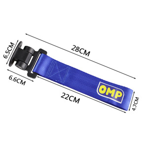 Cuerda de remolque transfronteriza para modificación de vehículos, Correa de remolque JDM, Correa de remolque de alta resistencia con seguro, Cinta para parachoques delantero - Product Image 4