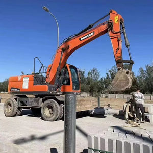 Excavadora Doosan de segunda mano original coreana, excavadora de ruedas de 15 toneladas, excavadora de ruedas Doosan usada DX150W barata en venta - Product Image 1