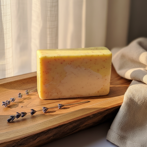 Jabón Artesanal de Aceite Esencial para el Cuidado Suave de la Piel con Extracto Natural de Avena para Baño Diario Corporal y Facial - Product Image 3