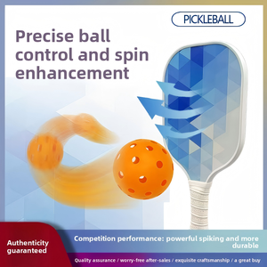 Pala de Pickleball de Fibra de Carbono Cruda con Superficie Rugosa para un Control Máximo del Efecto del Balón - Product Image 6