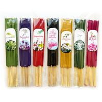 Article populaire : Encens en spirale aromatisé 22 cm, 100 % naturel, en sachet, pour diffusion, yoga, aromathérapie, purification de l'air, en bois coloré