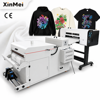 Nouvelle imprimante DTF automatique XM à 2 têtes, encre CMYK blanche, machine de transfert sur film PET pour l'impression de t-shirts, vêtements et textiles