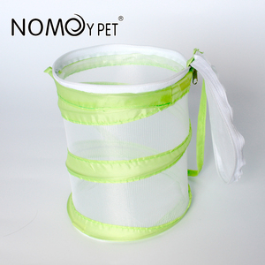 Nomoy กรงสัตว์เลี้ยงสีเขียวและสีขาวพกพาง่ายกล่องผีเสื้อ NFF-70ตาข่ายแมลงทรงกระบอก - Product Image 3