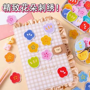 Patch brodé thermocollant/autocollant mini 3,2 cm motif fleur tulipe mignonne pour étiquette de bagage et décoration de sac - Product Image 4