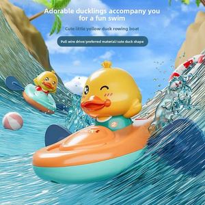 Jouet de bain en plastique pour bébé, <span class=keywords><strong>canard</strong></span> jaune à presser, avec logo personnalisé, pour filles de 2 à 7 ans, 15*12*8 - Product Image 1