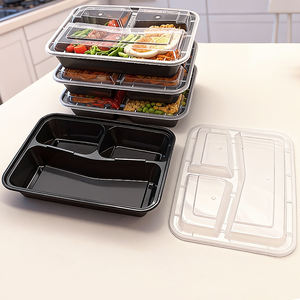 Hộp cơm bento dùng một lần thân thiện với môi trường 42oz, có thể dùng lò vi sóng, hộp đựng thức ăn mang đi, hộp cơm tự hâm nóng, hộp đựng đồ ăn chuẩn bị sẵn - Product Image 1