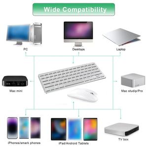 Combo de Teclado y Ratón Inalámbrico JOMAA con Bluetooth, Modelo Dual, Retroiluminación LED, Teclado y Ratón Silenciosos para Oficina en Casa - Product Image 3